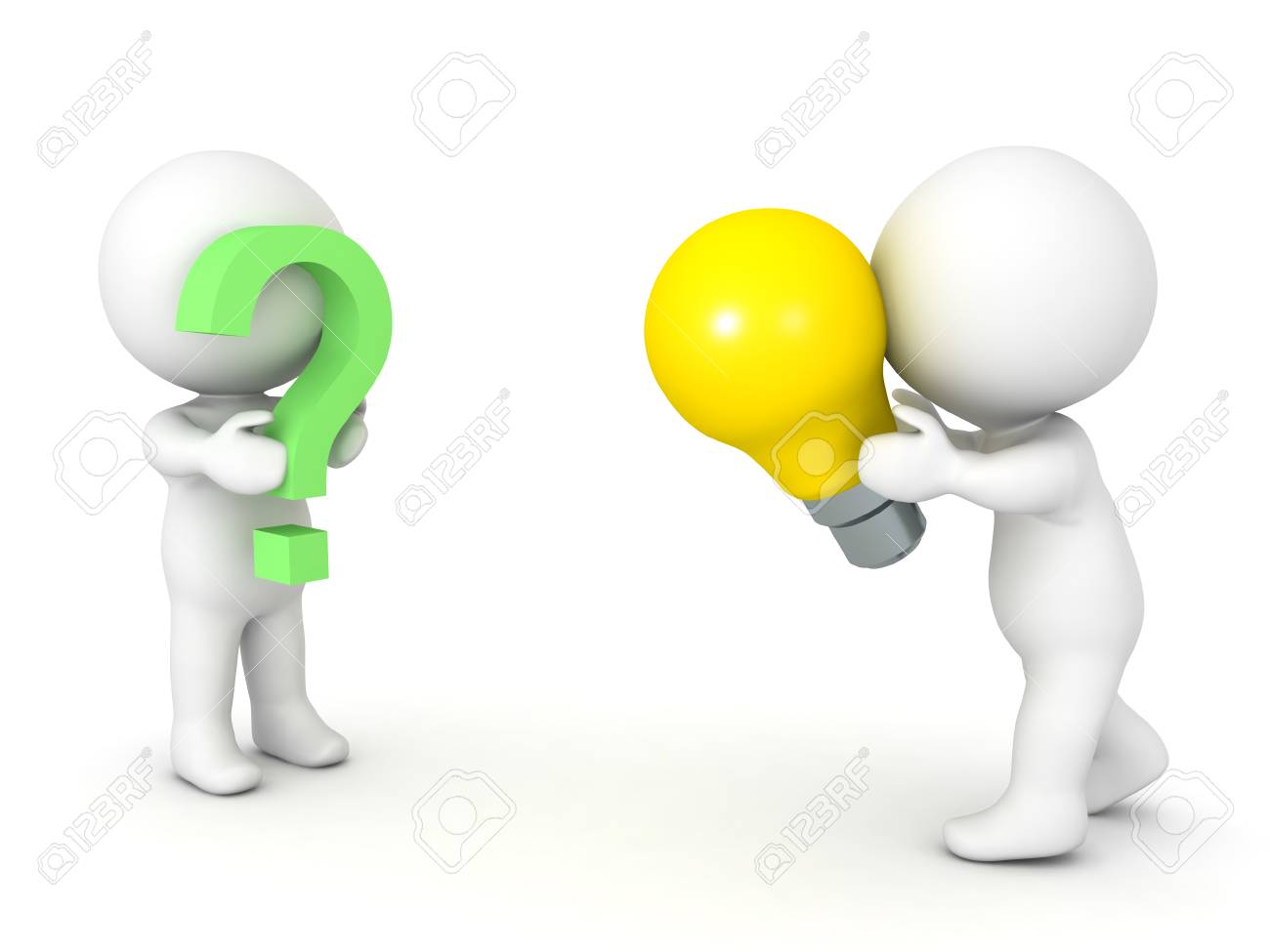 3d Illustration Depicting The Concept Of Offering A Solution To A Problem Isolated On White Stock Photo Picture And Royalty Free Image Image