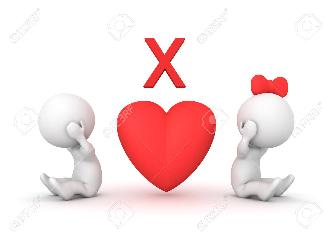 人間関係の問題や休憩を描いた 3 D イラスト ロマンチックなデートに関連の画像 の写真素材 画像素材 Image