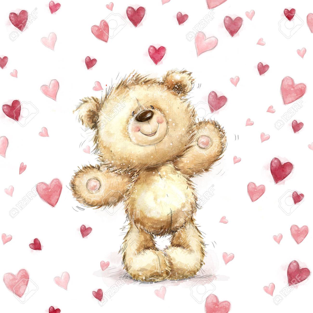 ours en peluche i love you