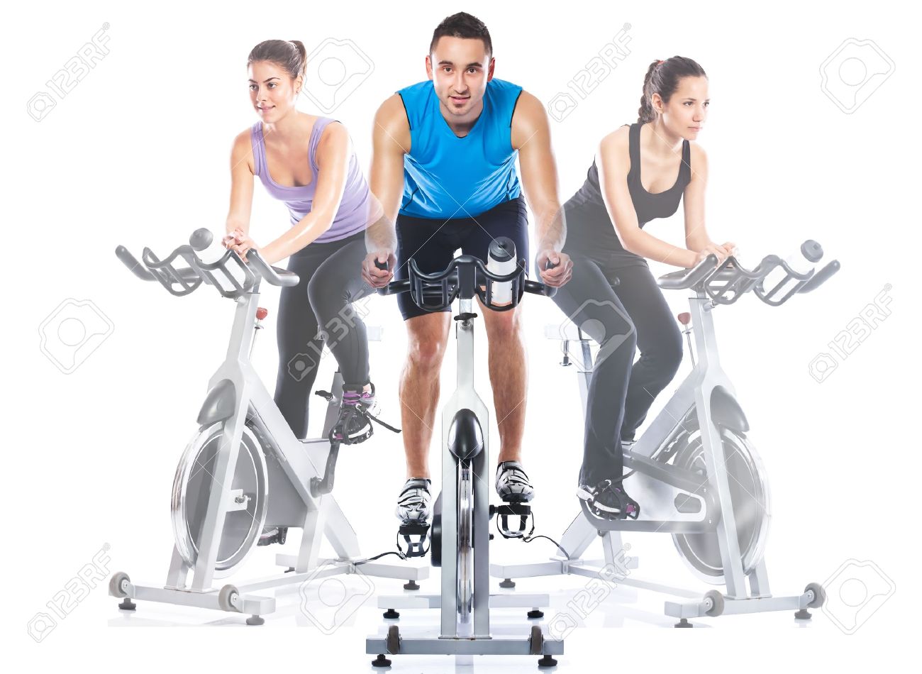 formación spinning montar en bicicleta fotos retratos imágenes y