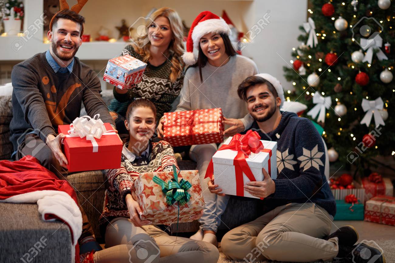 group of friends with