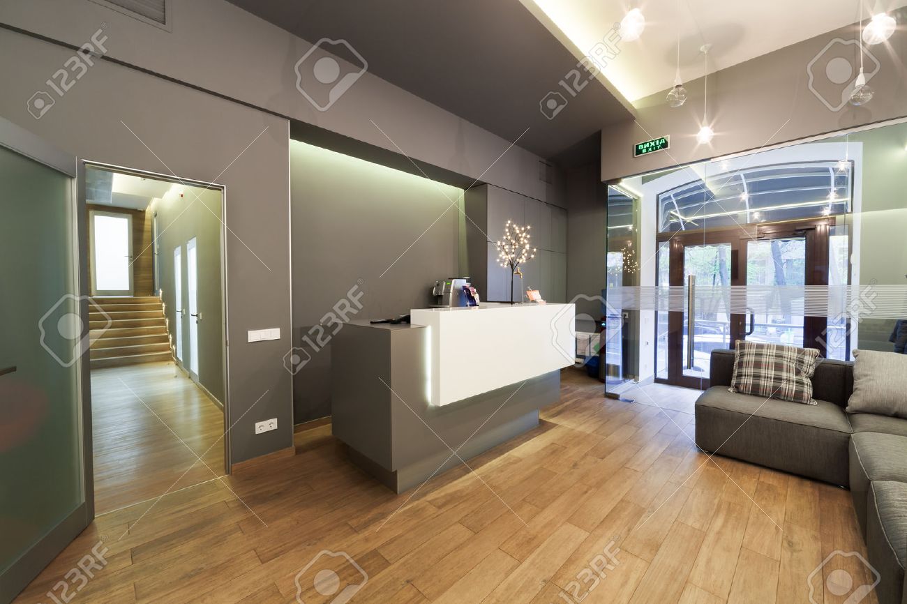 modern interior design lobby at dental clinic stock photo picture