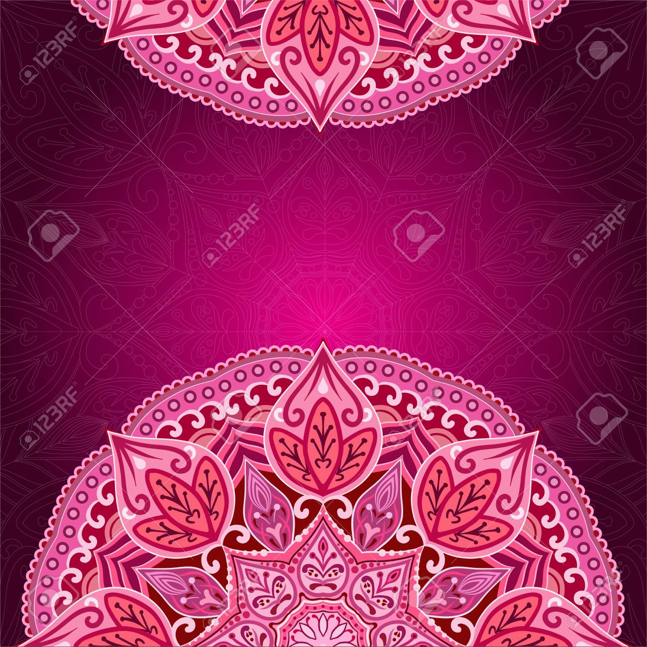 card with mandala lace background card or invitation empty empty invitation