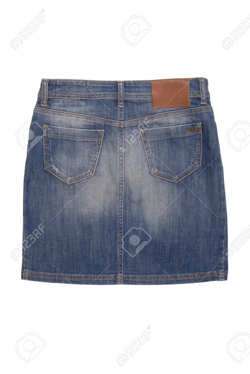 denim skirt back