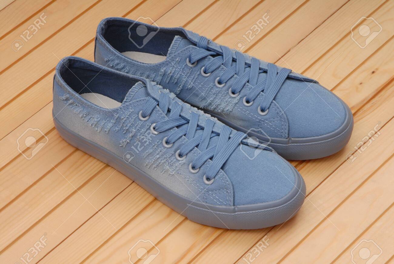 light blue trainers