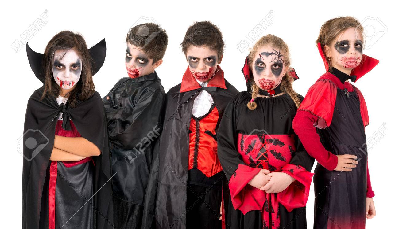 group of kids with face paint and halloween vampire costumes stock photo 83033131 - Vampire Pictures For Kids group of kids with face paint and halloween vampire costumes stock photo 83033131 - Vampire Pictures For Kids