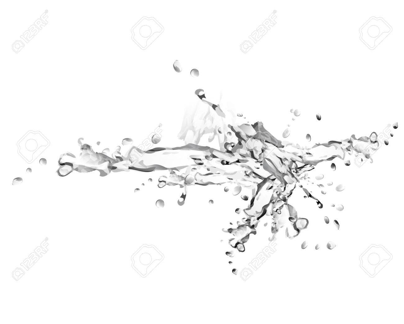 Transparent Water Splash Vector Design Royalty Free Cliparts Vectors And Stock Illustration Image