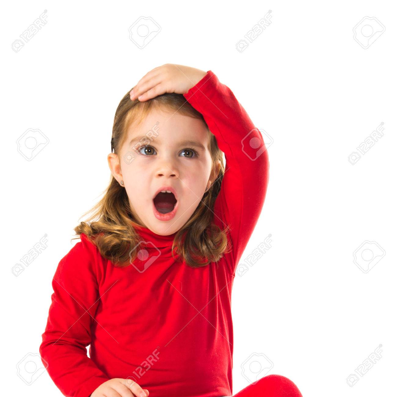 驚く少女 の写真素材 画像素材 Image