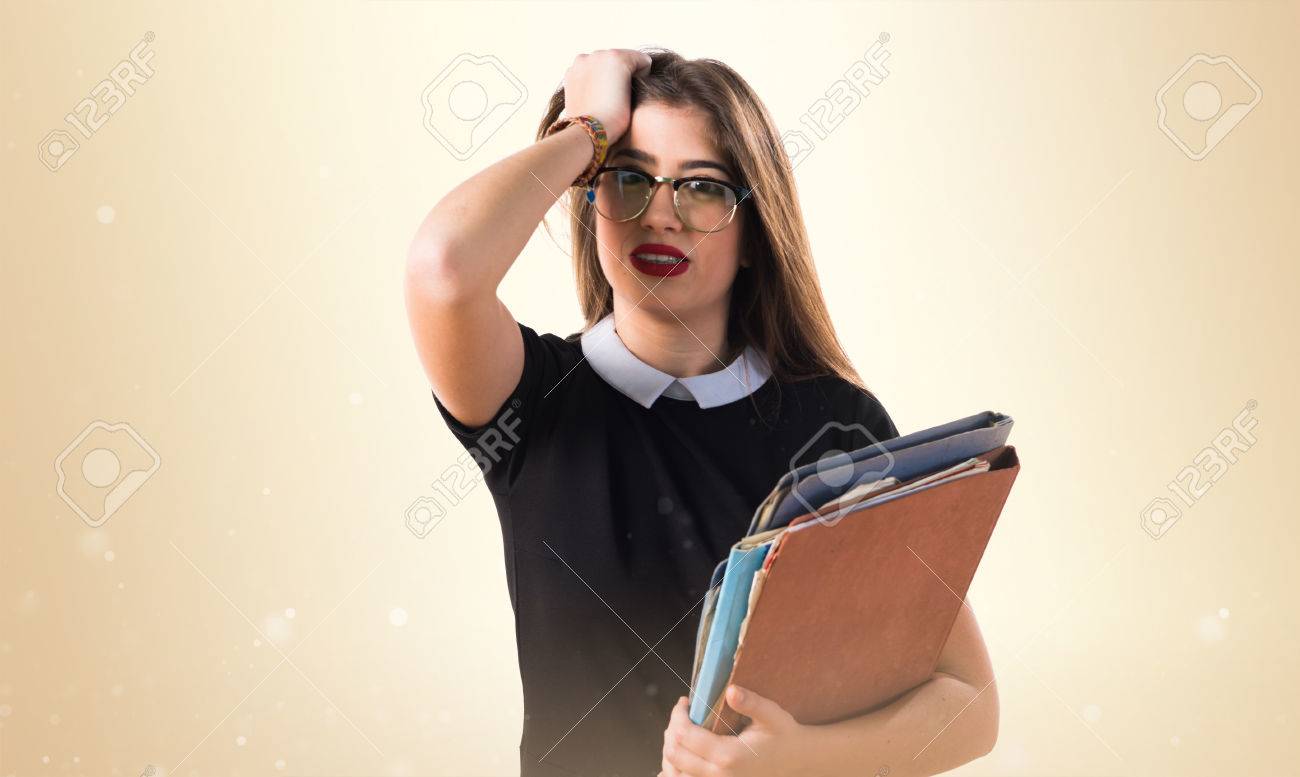 欲求不満の学生の女の子 の写真素材 画像素材 Image