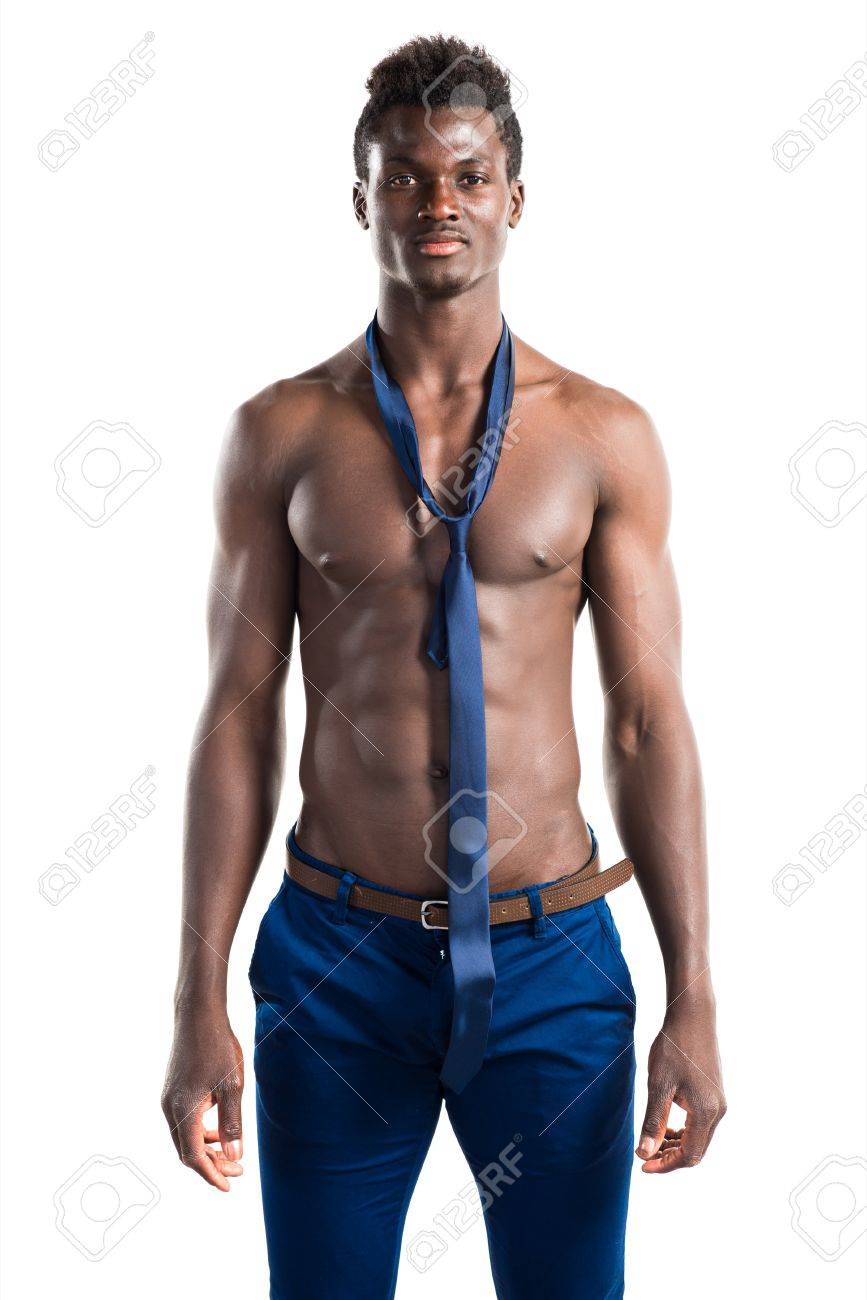 Handsome Black Man With Athletic Body Posing Stock Photo, Picture And  Royalty Free Image. Image 57600047.