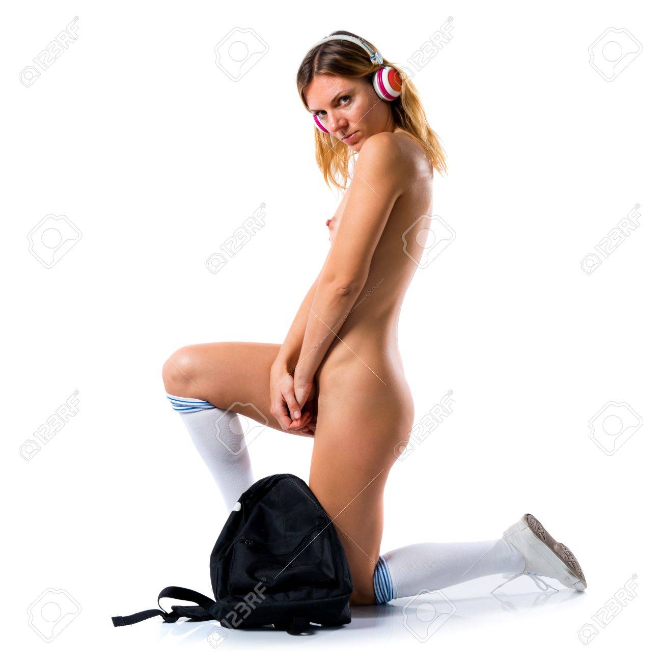 Topless women in construction Hot fit naked blonde