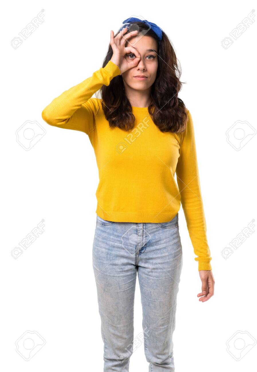 blue bandana sweater