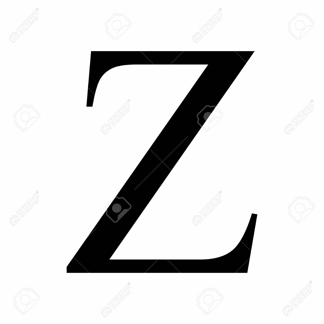 Uppercase Zeta Greek Letter Icon On White Background Royalty Free SVG,  Cliparts, Vectors, and Stock Illustration. Image 140194297., image size:1300x1300