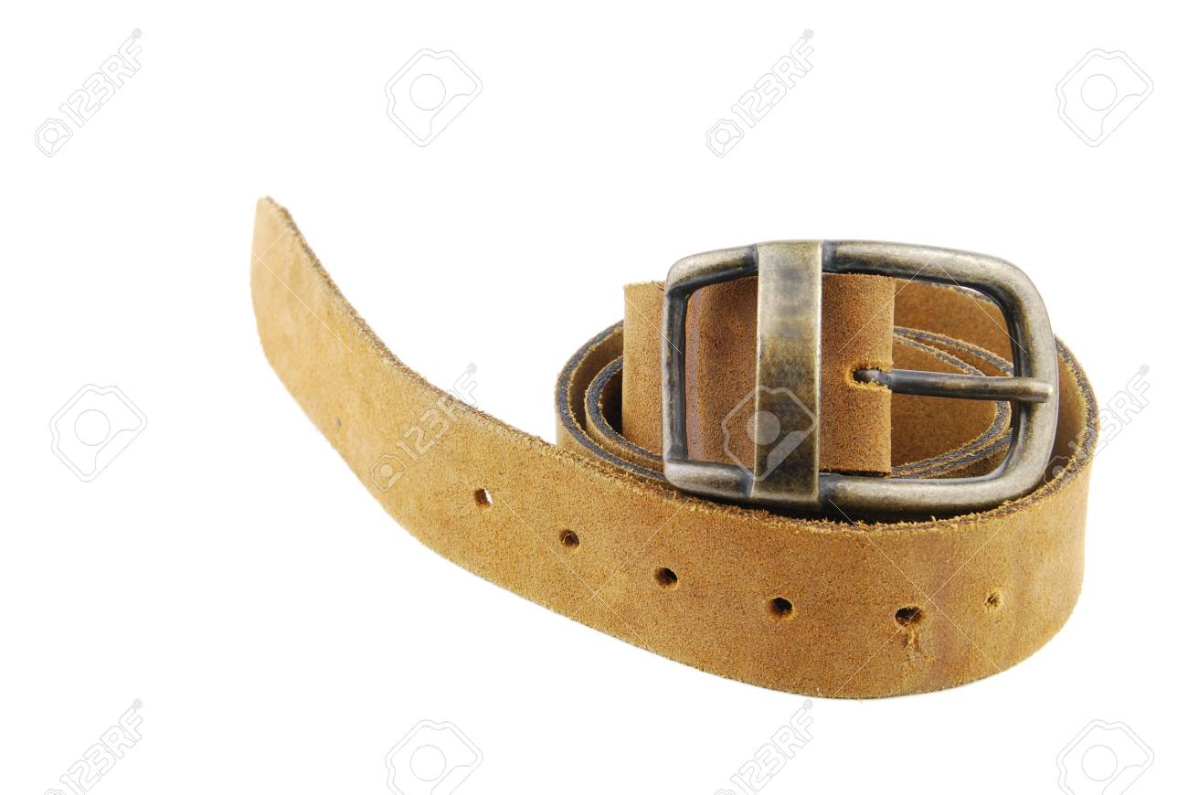 camel leather belt