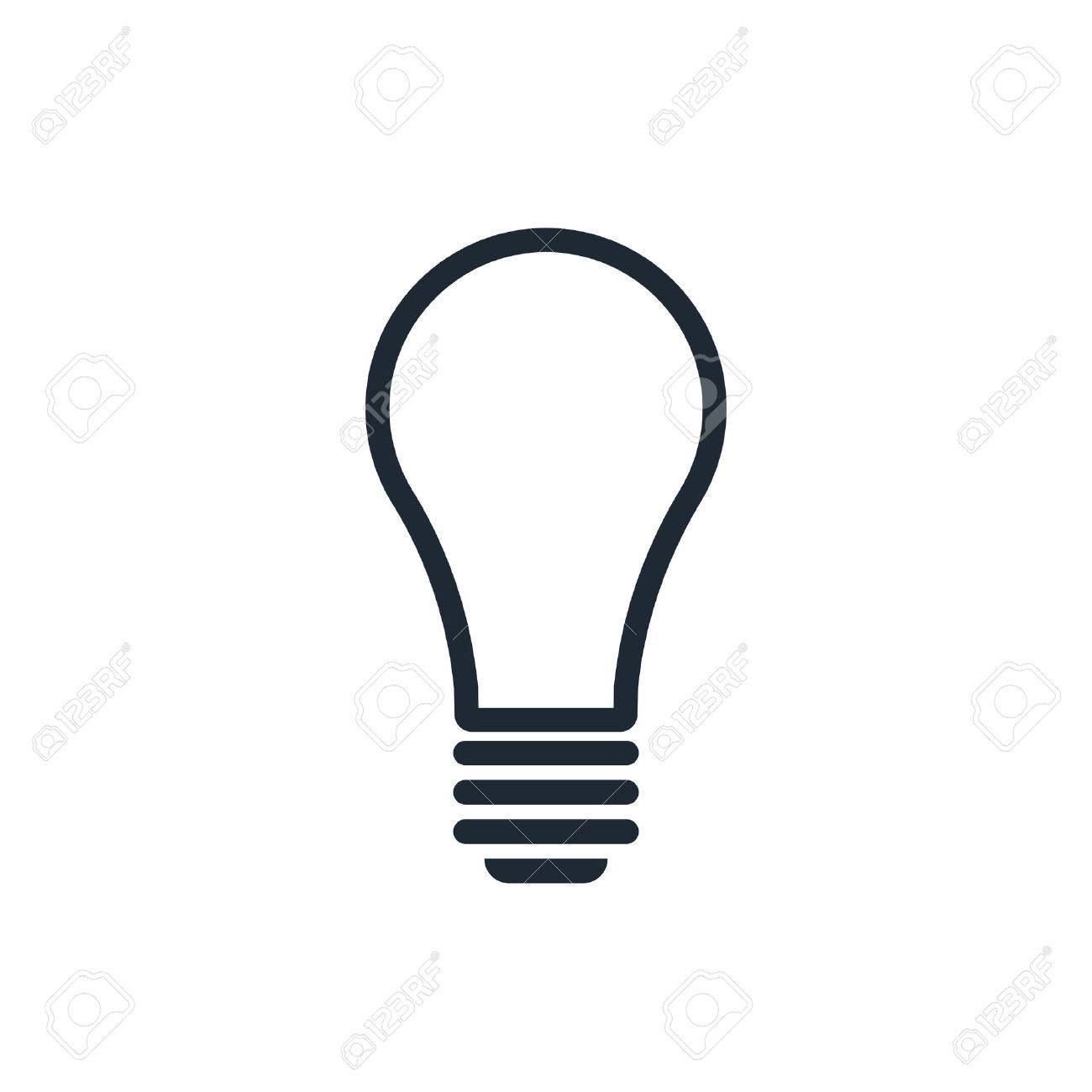 概要電球アイコンのイラスト素材 ベクタ Image