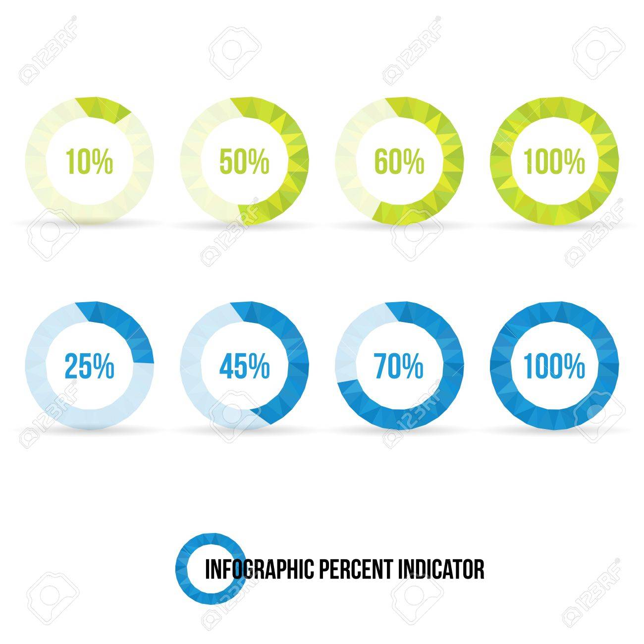 進捗インジケーター円グラフのイラスト素材・ベクター Image 20596615