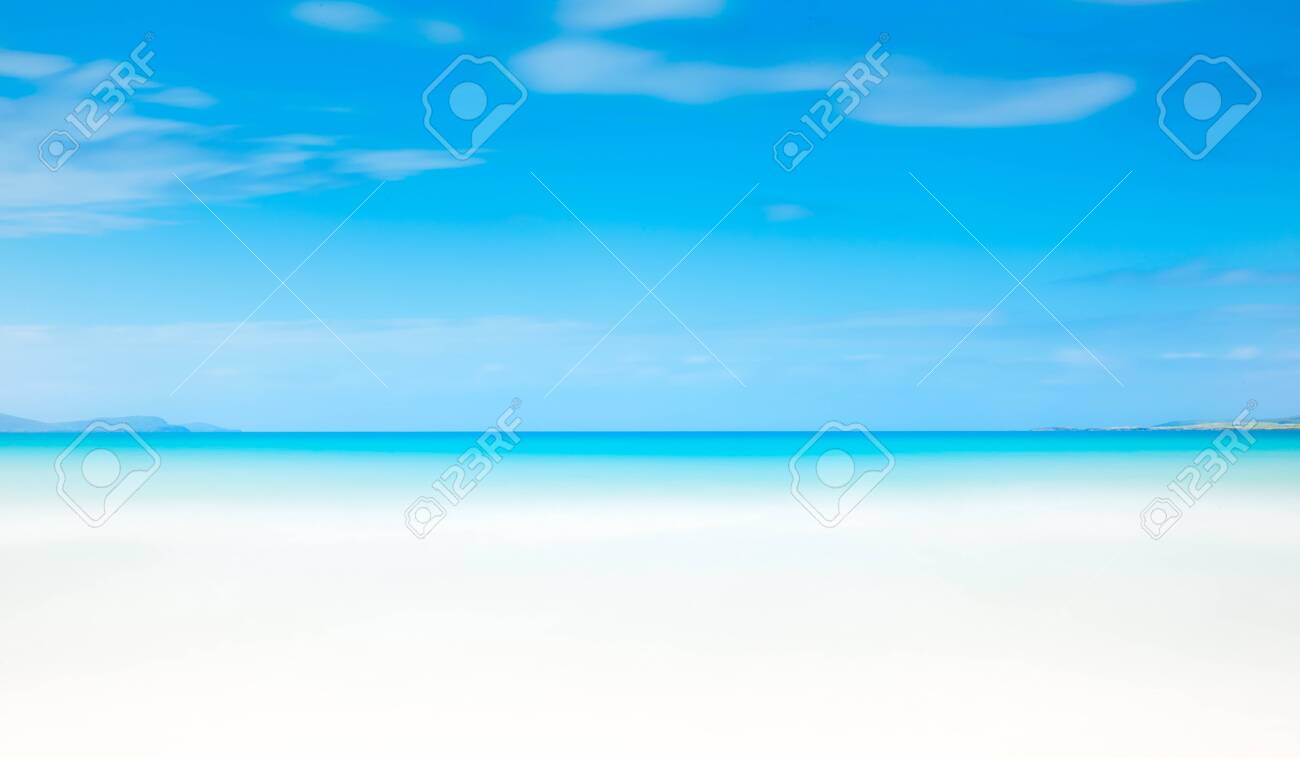 Isle of Harris landscape - beautiful endless sandy beach and turquoise ocean - 123766549 Isle of Harris landscape - beautiful endless sandy beach and turquoise ocean - 123766549