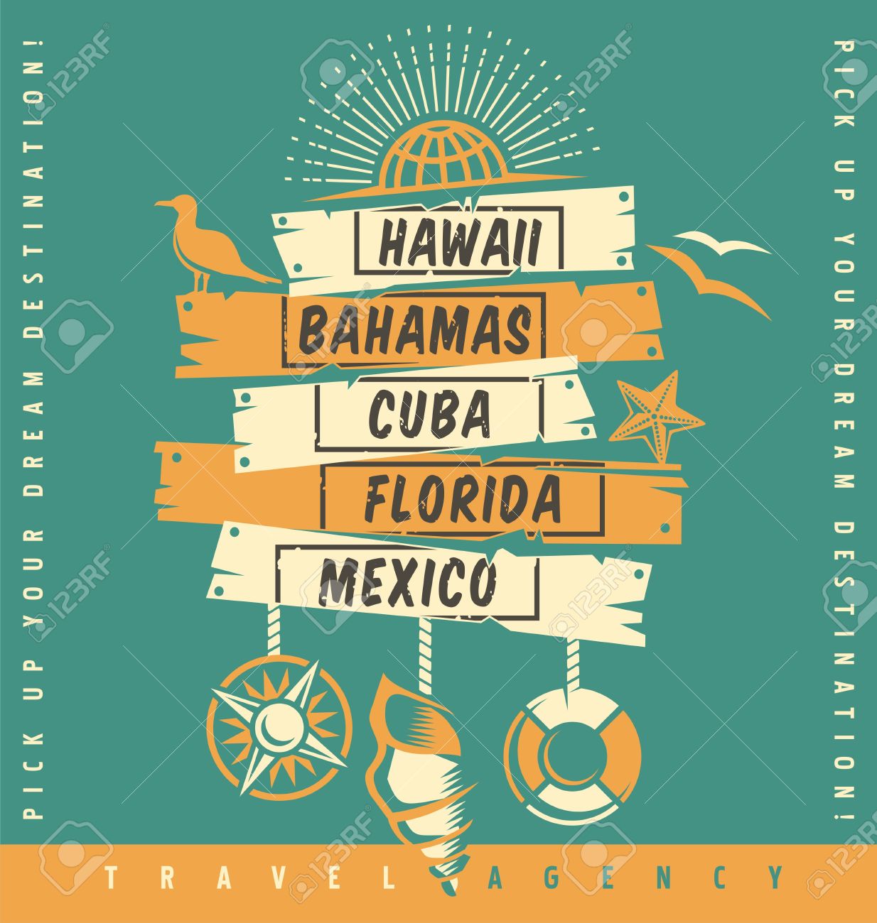 travel agency promotion catalog design summer holiday popular travel agency poster template