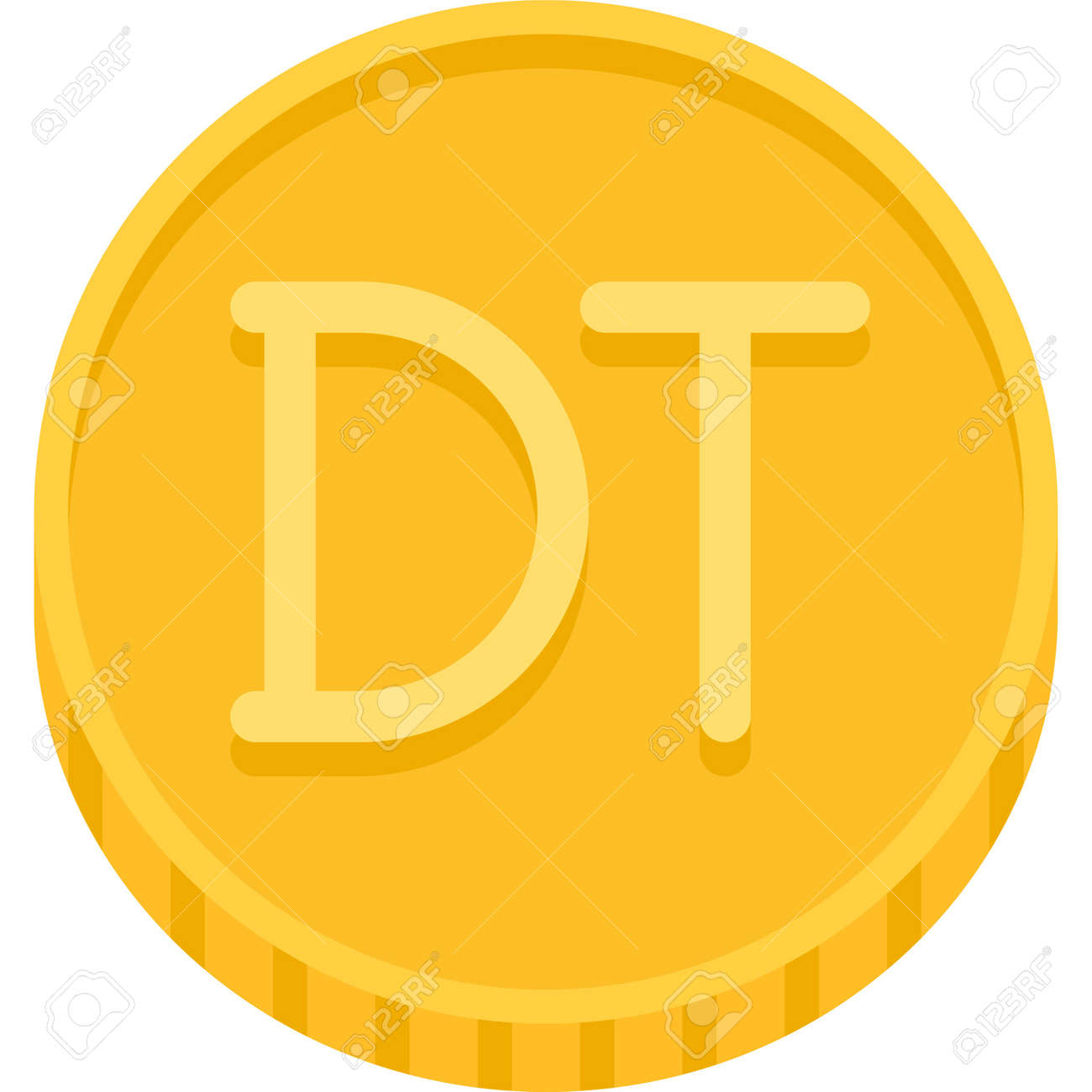 Icône De Vecteur De Pièce De Monnaie De Dinar Tunisien, Devise De La  Tunisie Clip Art Libres De Droits, Svg, Vecteurs Et Illustration. Image  157761264