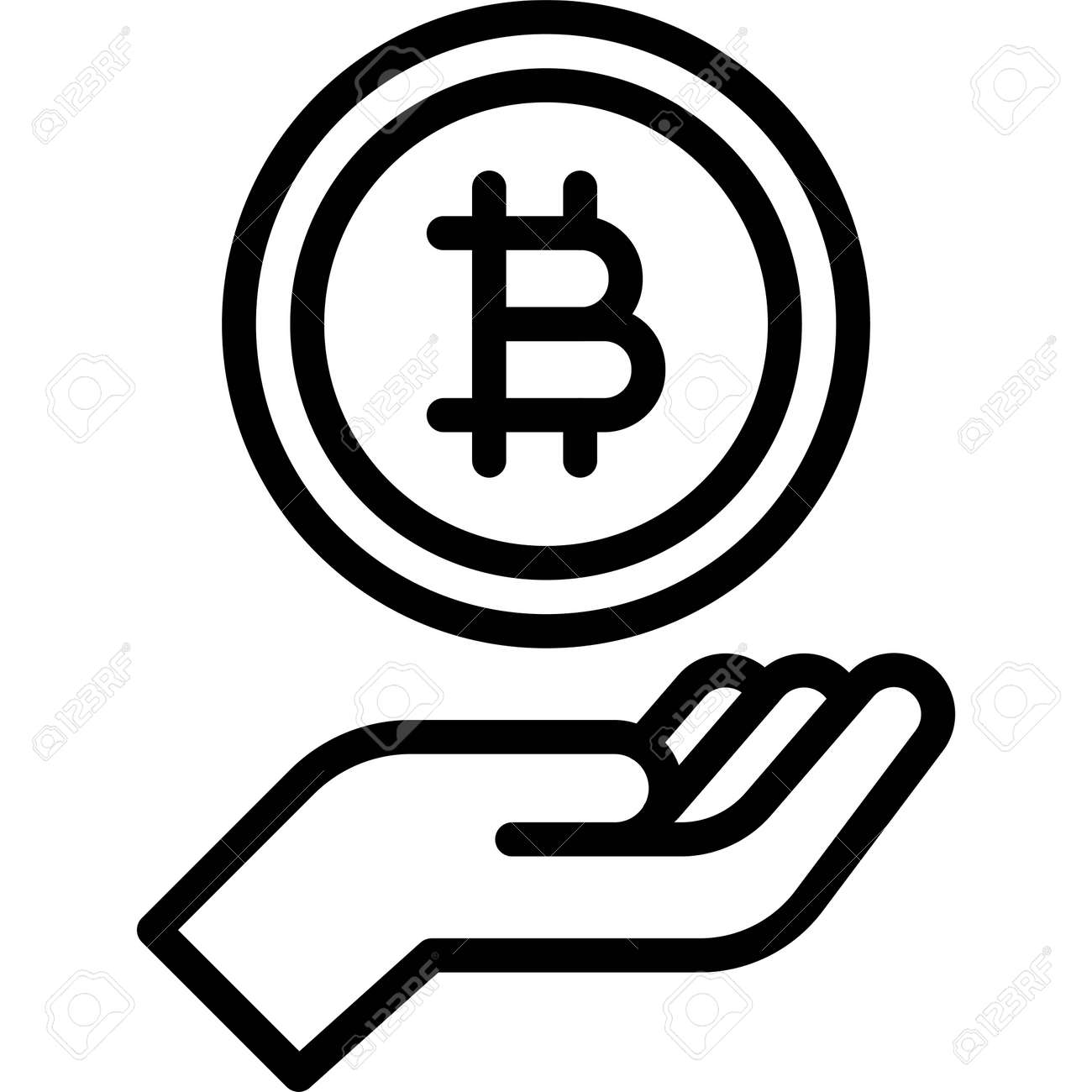 Bitcoin Icon, Cryptocurrency Related Vector Illustration Royalty Free SVG,  Cliparts, Vectors, and Stock Illustration. Image 170369063.
