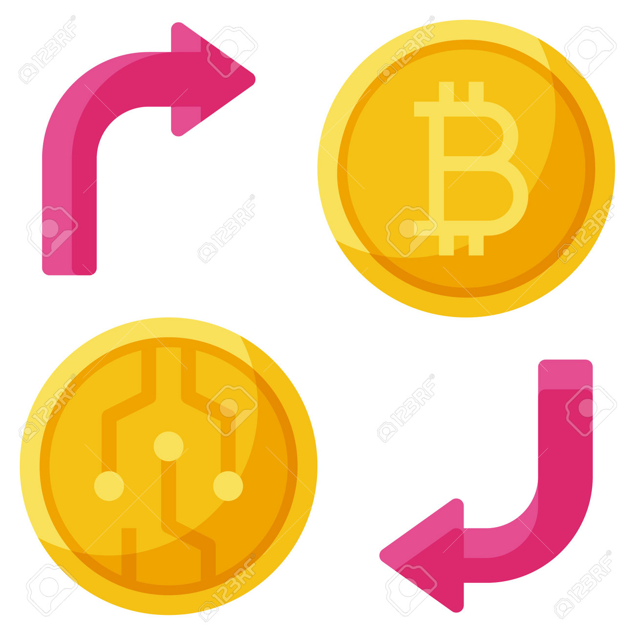 Swap Icon, Cryptocurrency Related Vector Illustration Royalty Free SVG,  Cliparts, Vectors, and Stock Illustration. Image 183401248.