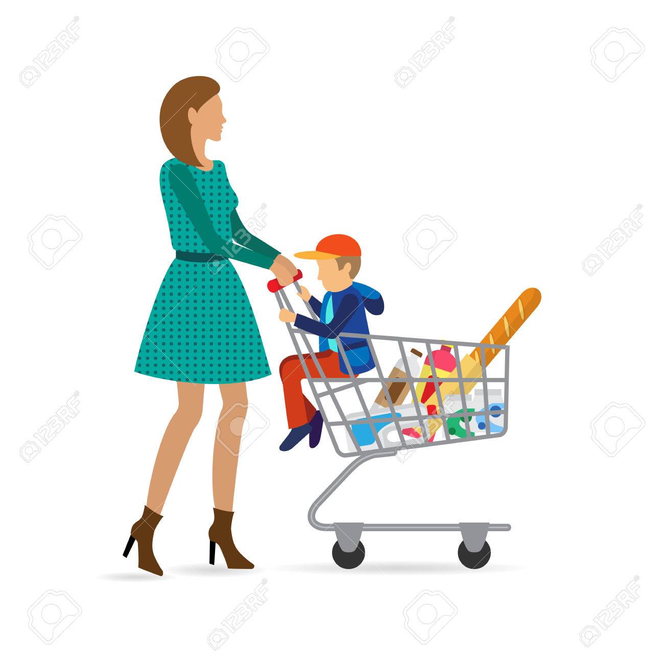 grocery stores with kid carts