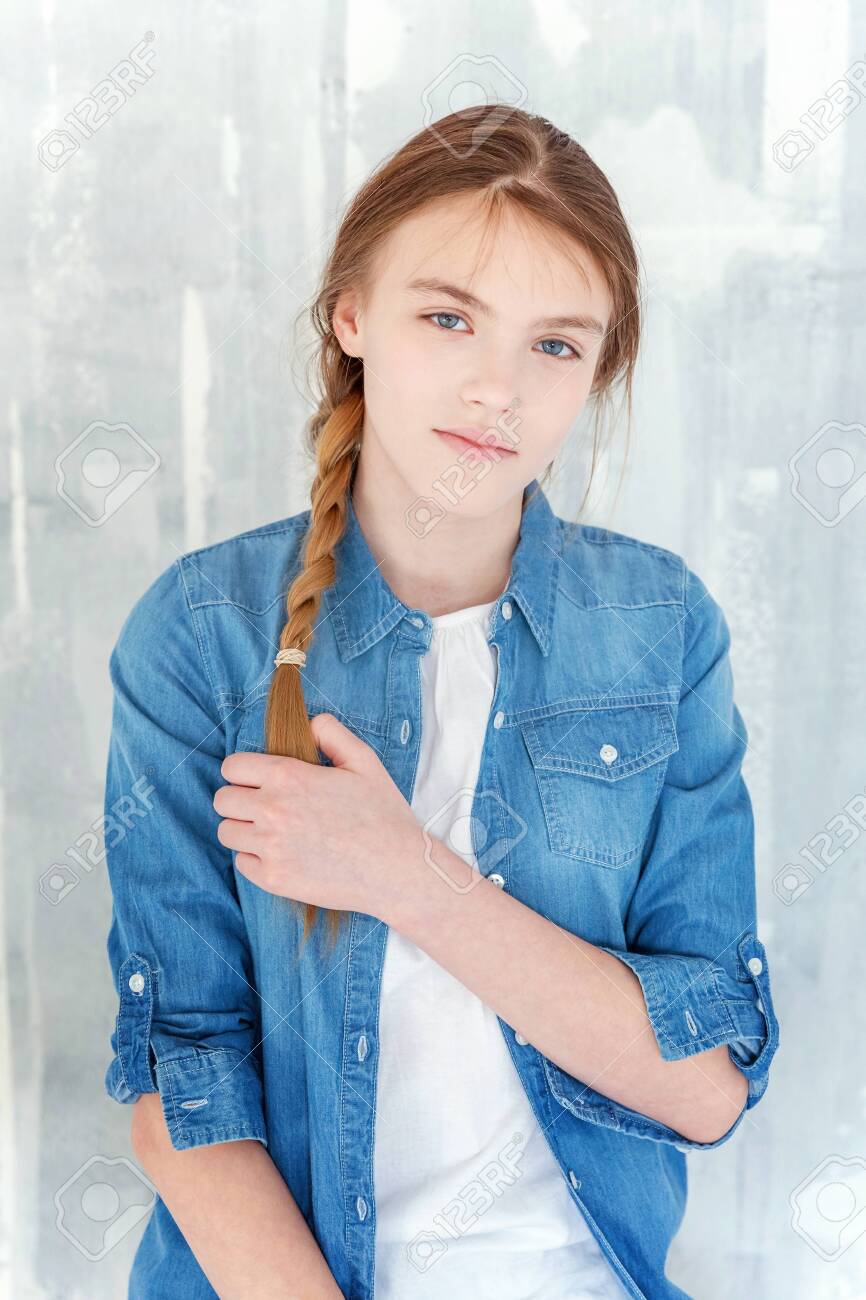 denim jacket teenage girl