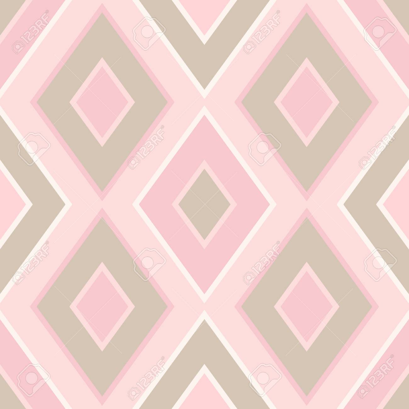 Disegni geometrici senza giunte romantico (rombo). colori pastello ... Disegni geometrici semplici