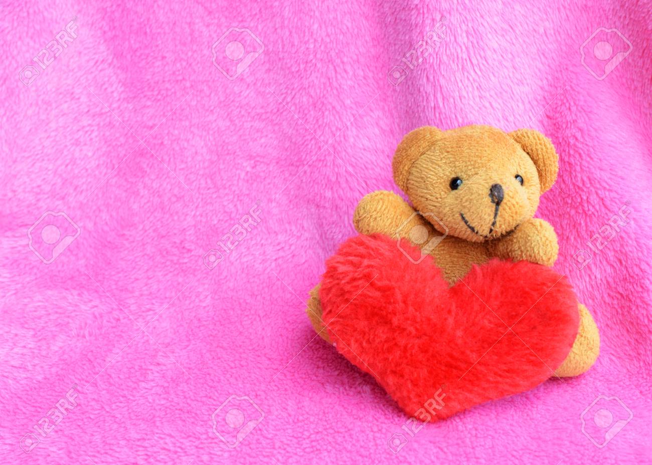 romantic teddy bear and