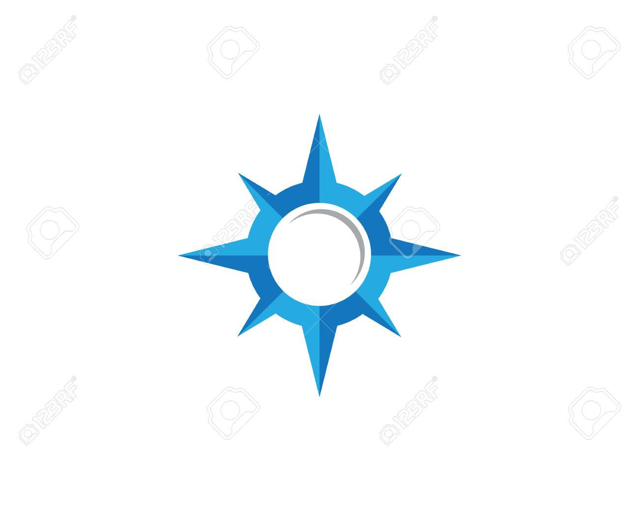 compass logo template vector icon illustration design royalty free