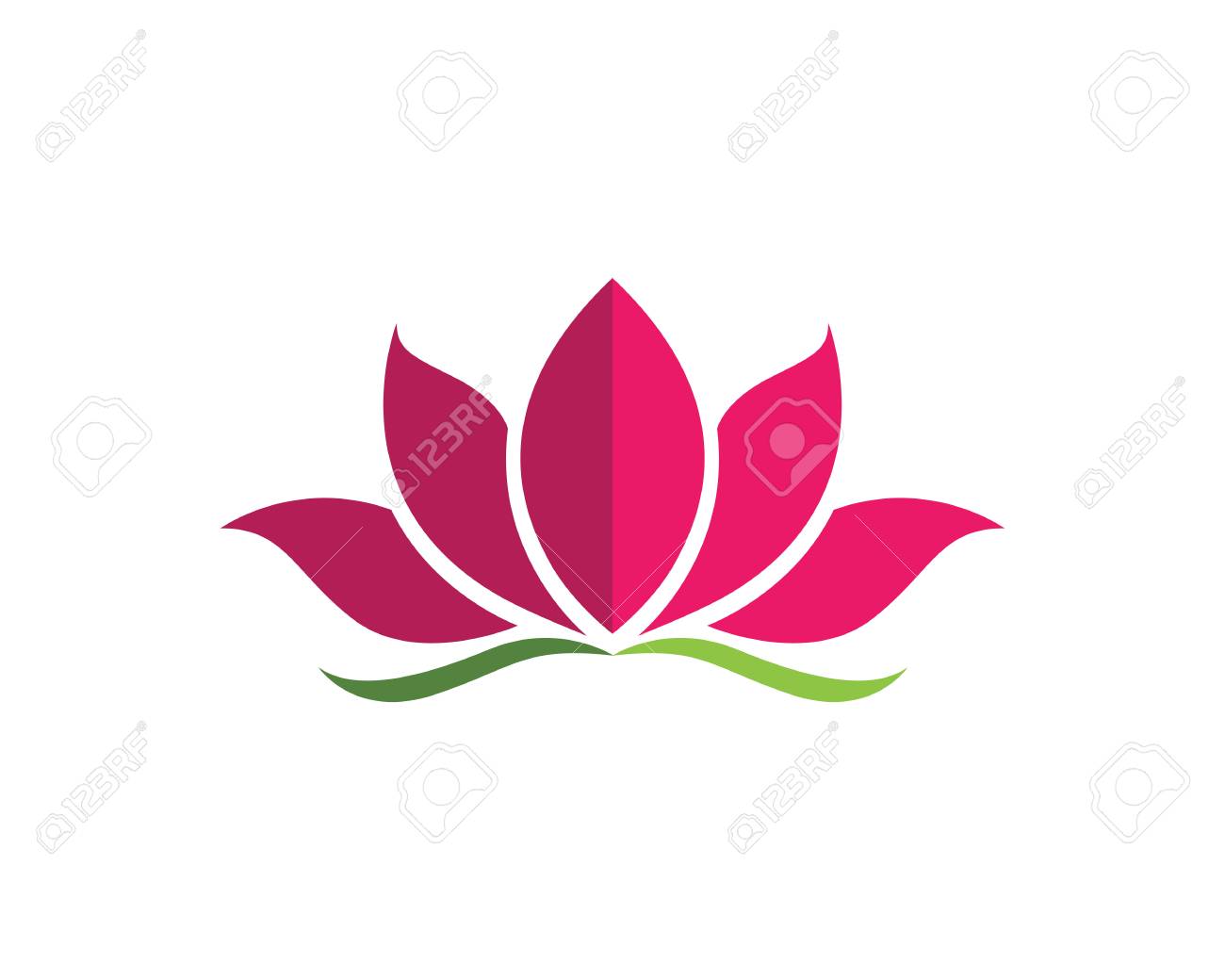 beauty lotus template royalty free cliparts vectors and stock