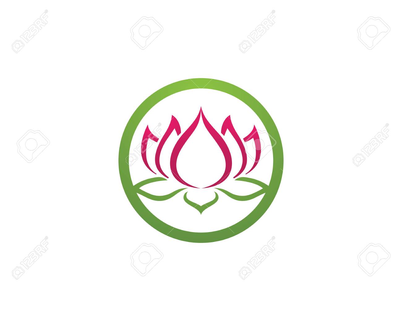 beauty lotus template royalty free cliparts vectors and stock