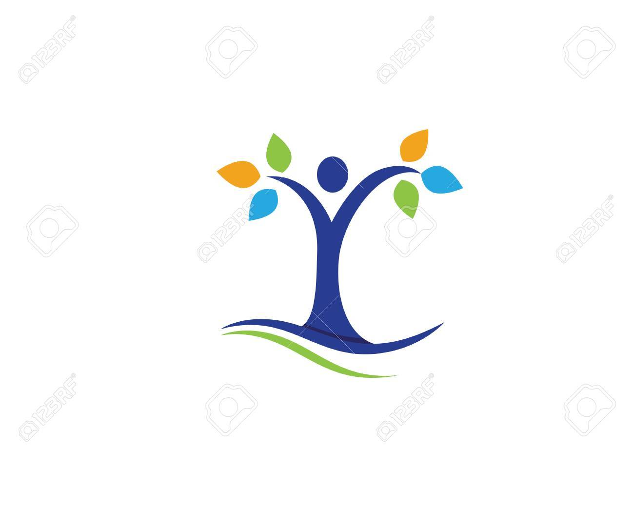 family tree symbol icon logo design template royalty free cliparts family tree vectors