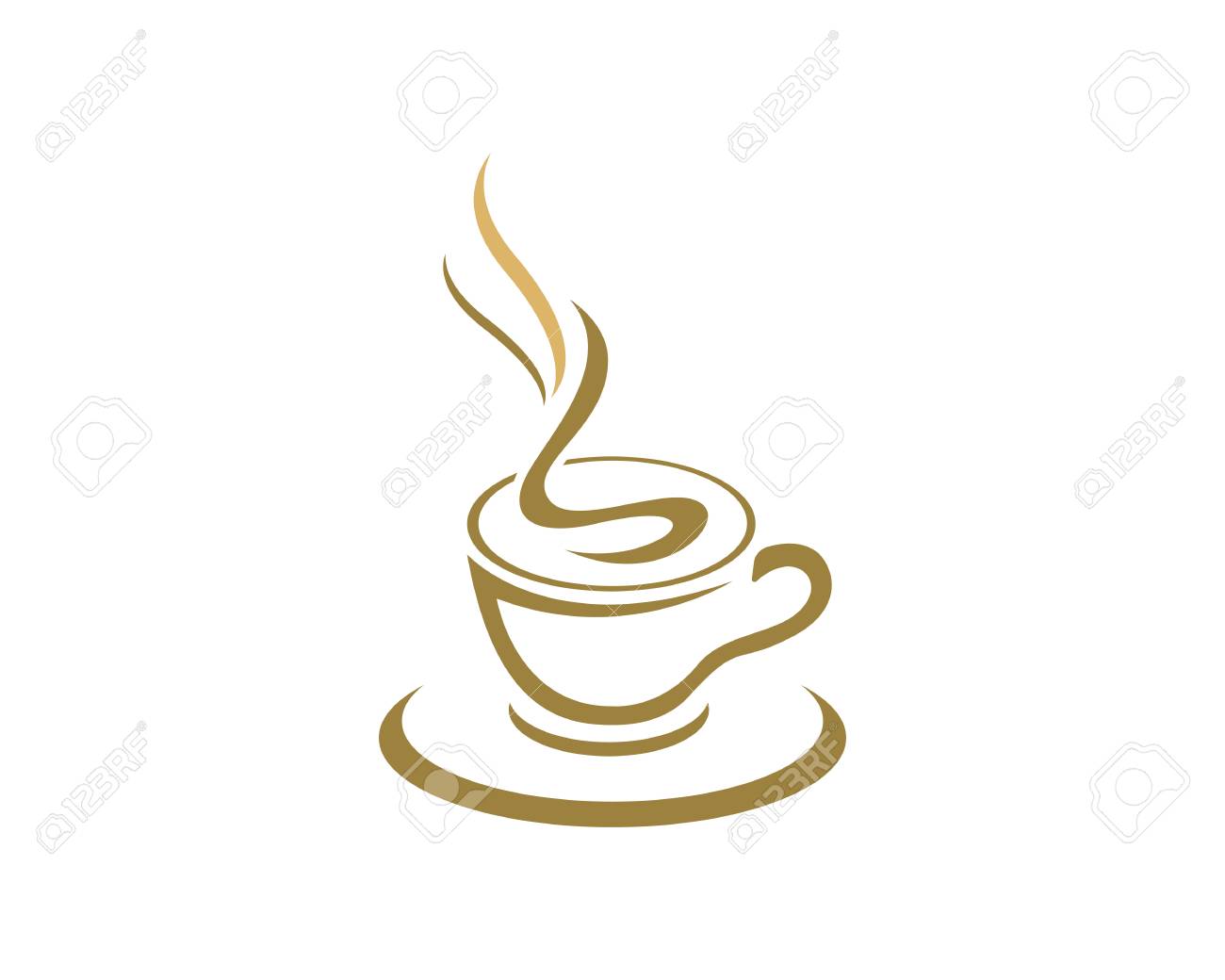 coffee cup logo template vector icon design royalty free cliparts