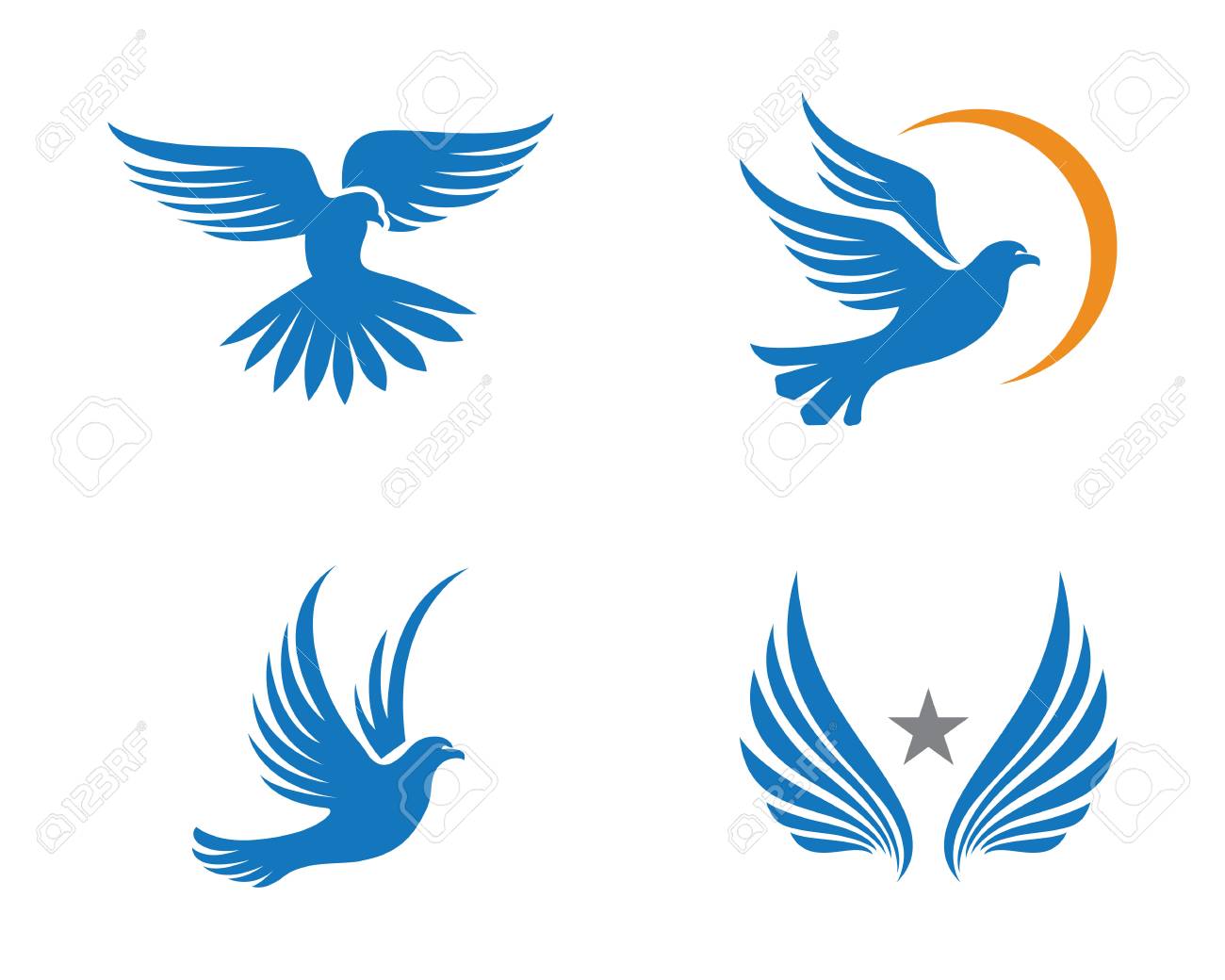 bird dove logo template royalty free cliparts vectors and stock
