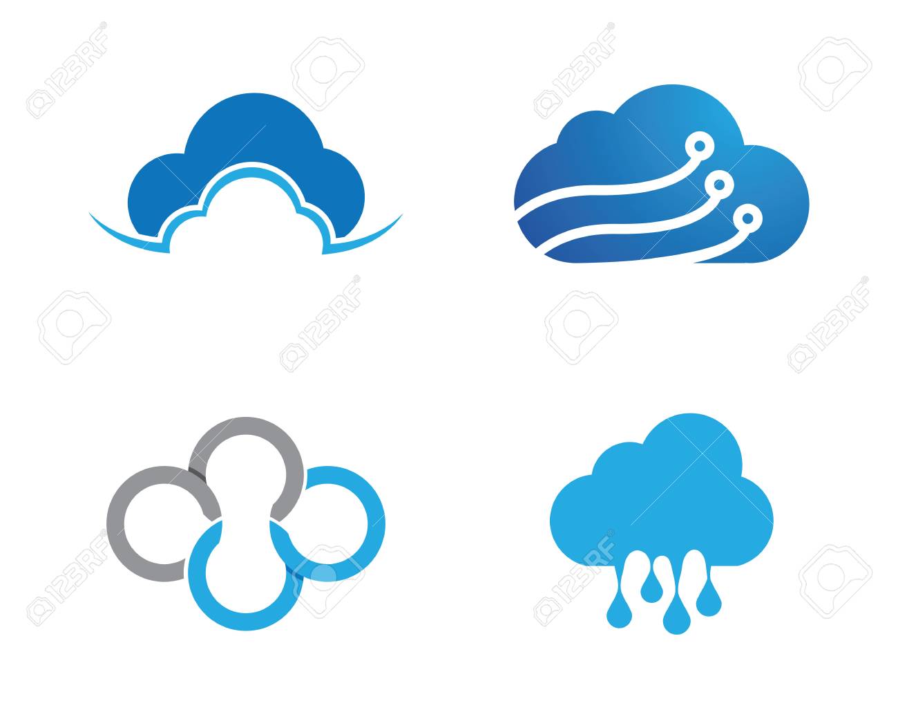 Cloud Logo Template Royalty Free Cliparts Vectors And Stock Illustration Image