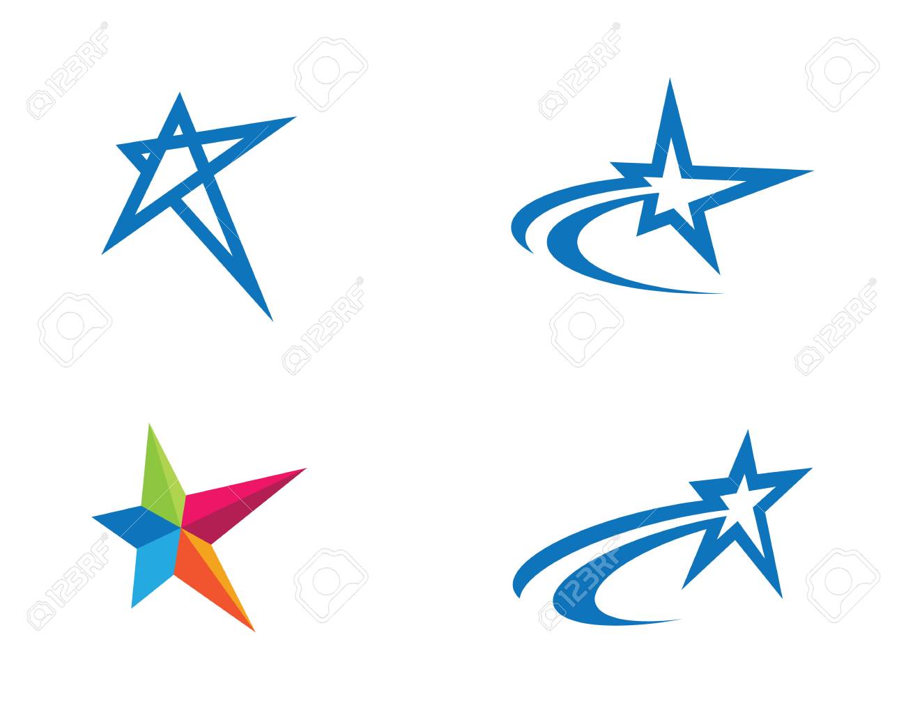 star logo template illustration royalty free cliparts vectors and template for a star