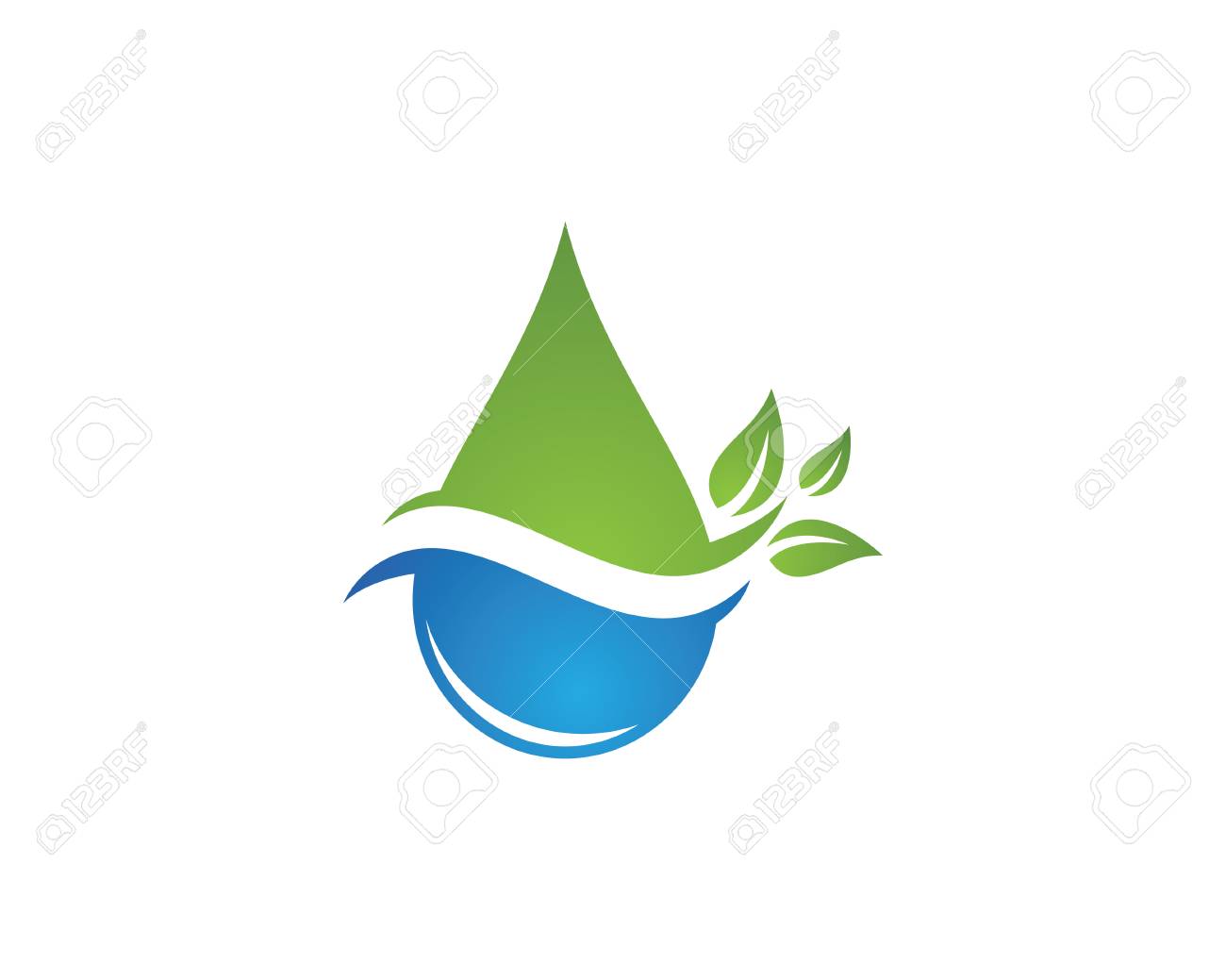 water drop logo template vector illustration design royalty free