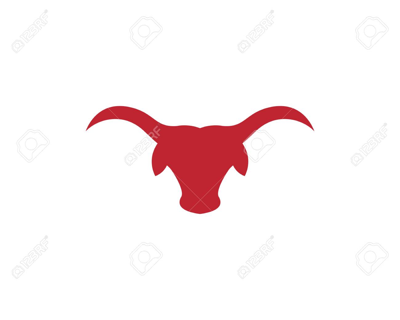red bull taurus symbol template design royalty free cliparts