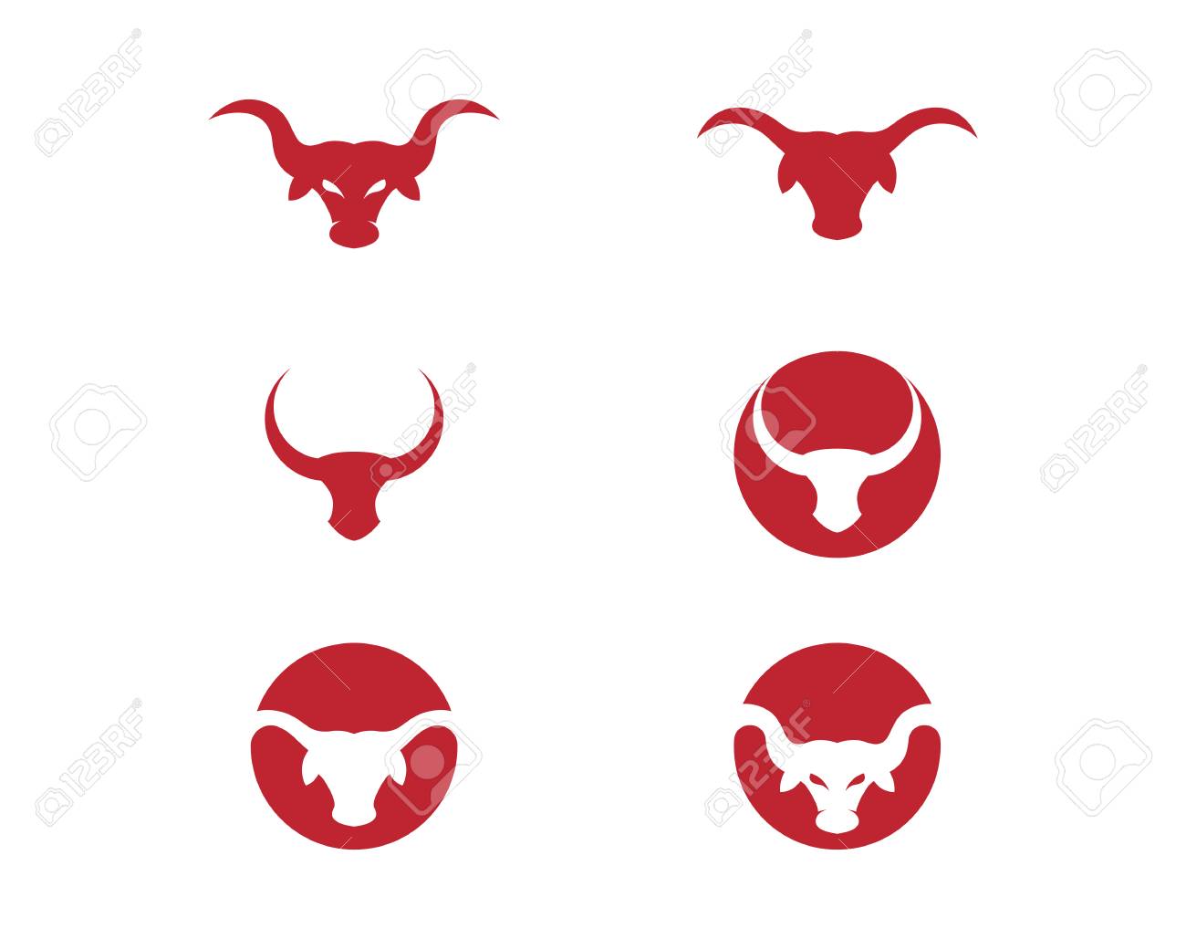 red bull taurus symbol design royalty free cliparts vectors and