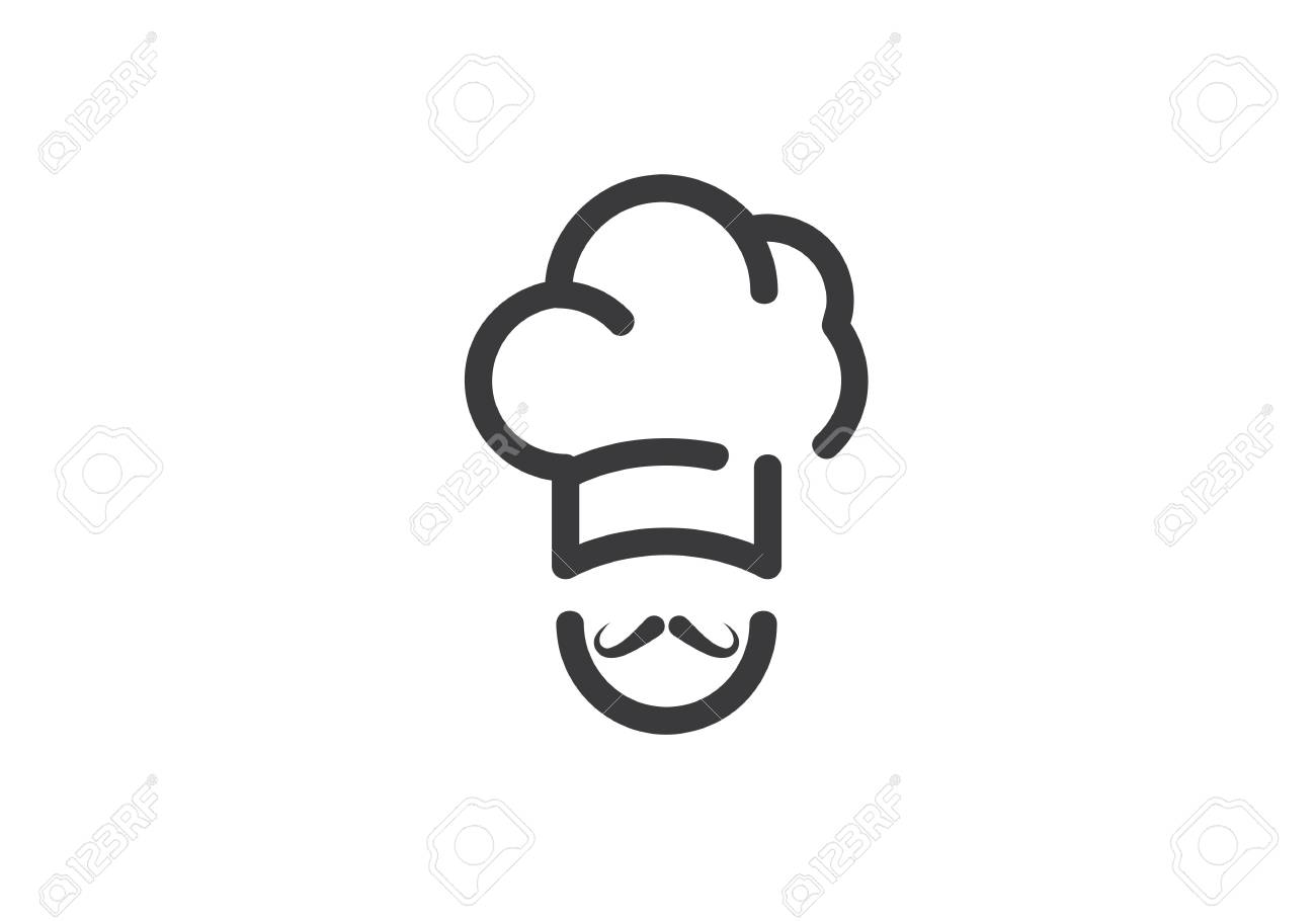 hat chef logo template vector icon royalty free cliparts vectors