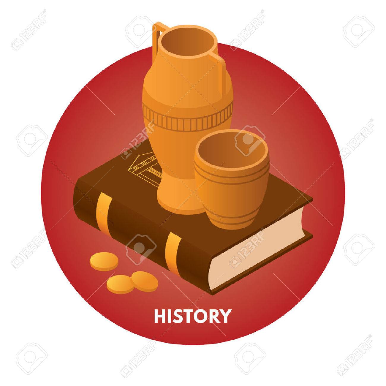 School Subjects Isometric Vector Illusration. History Icon. Royalty Free  SVG, Cliparts, Vectors, And Stock Illustration. Image 44927795.