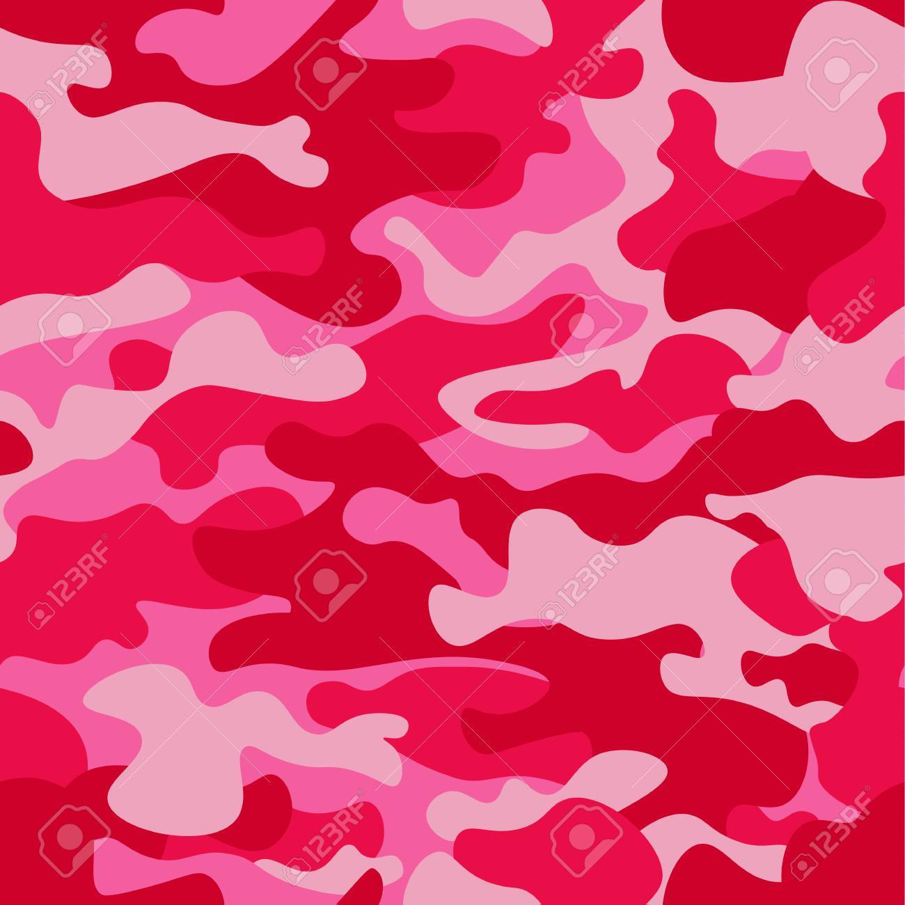 シームレスなパターン背景を偽装します 迷彩柄リピート印刷をマスキングの古典的な服のスタイル ピンク オーキッド ローズ ルビー色は森林のテクスチャです デザイン要素 ベクトルの図 のイラスト素材 ベクタ Image