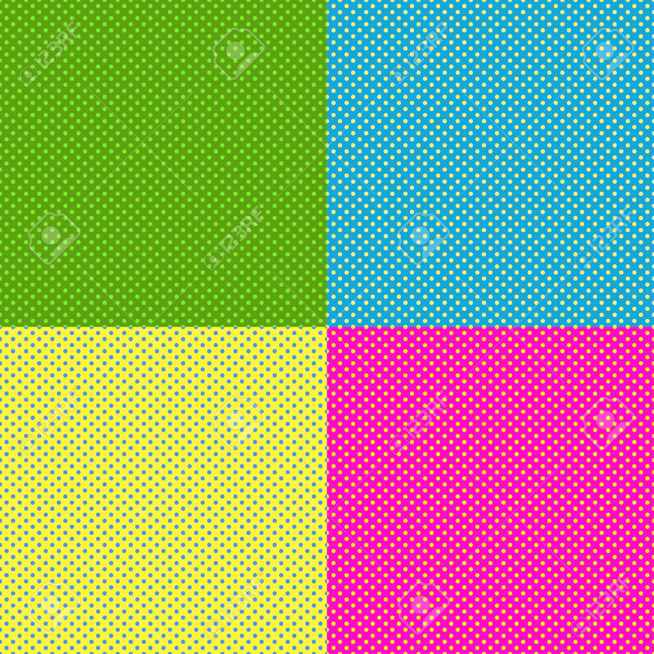Halftone Color Pop Art Background Vector Illustration Pop Art
