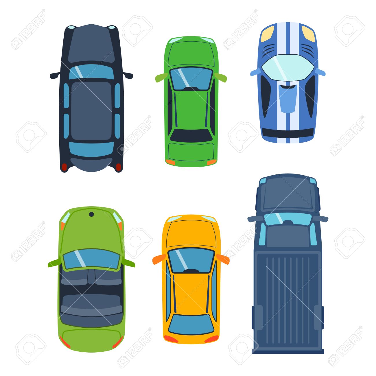 ベクトル車車両アイコン トップ ビューを設定します 上記の車平面図です いくつかの車両の輸送は 白で隔離 輸送車両コレクション デザイン車トップ ビュー モーター バン のイラスト素材 ベクタ Image 67