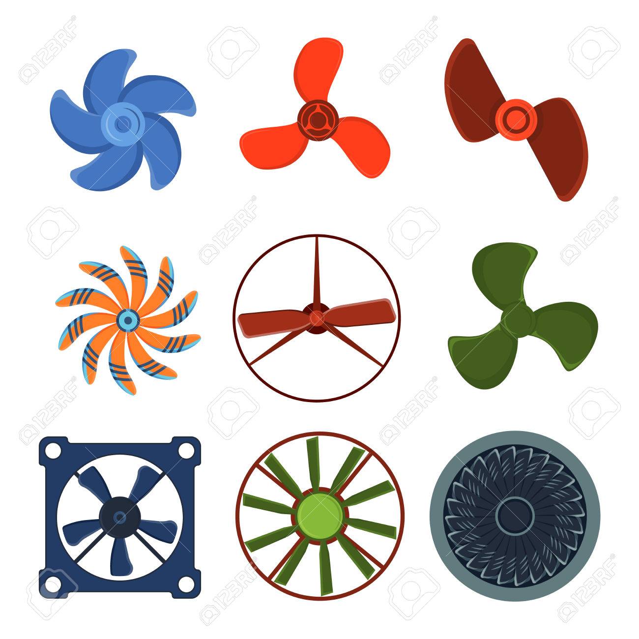 Turbinas Iconos Ventilador De Hélice Equipos De Tecnología Turbinas Iconos Ventilador De Hélice Equipos De Tecnología