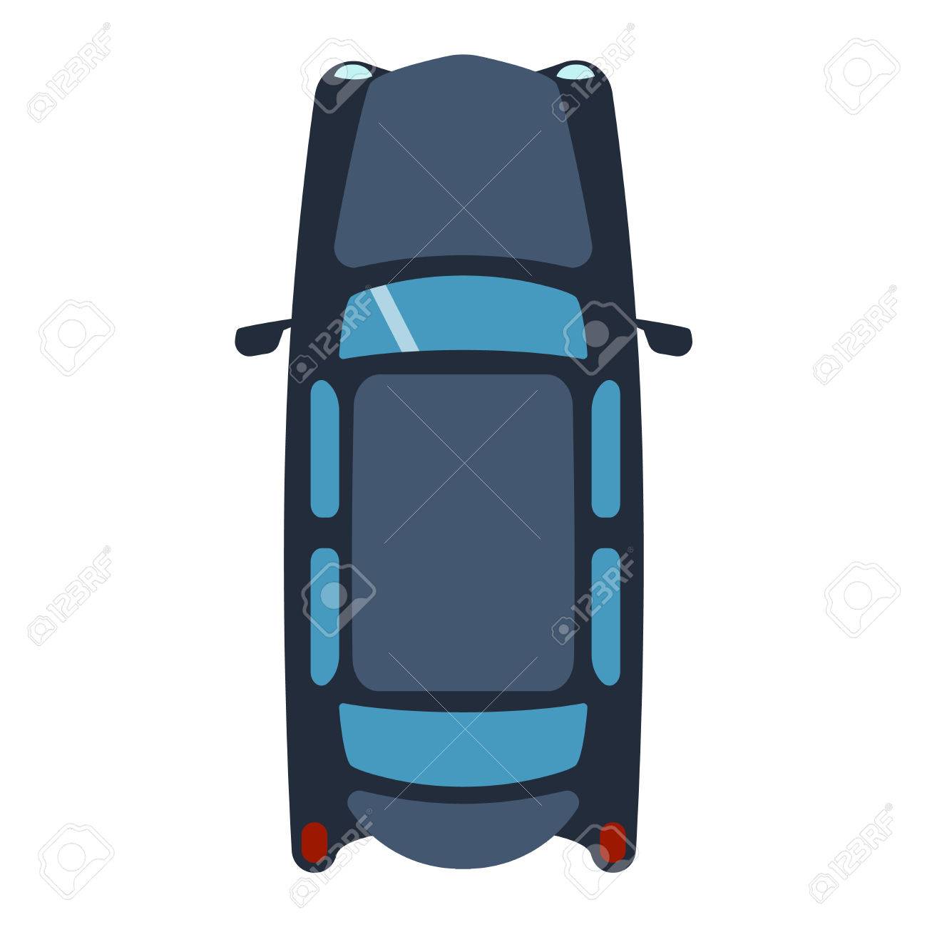 ベクトル車車両アイコン平面図です 上記の車平面図です いくつかの車両の輸送は 白で隔離 輸送車両デザイン車トップ ビュー モーター バン のイラスト素材 ベクタ Image