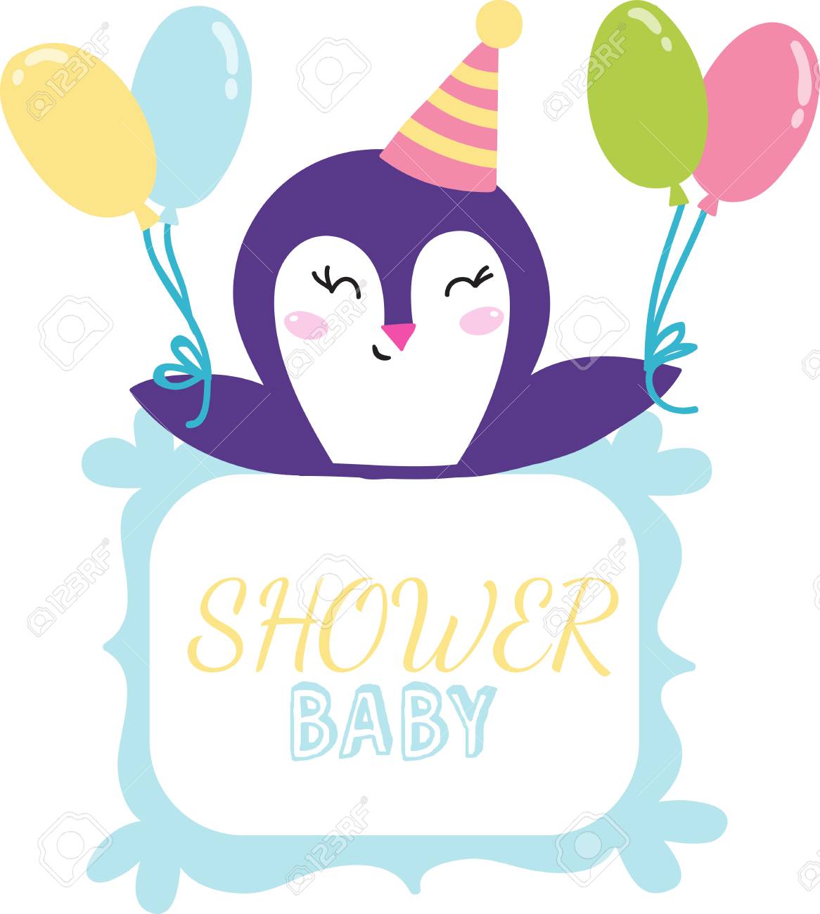 Illustration Vectorielle De Bebe Douche Invitation Carte Invitation De Fete De Naissance De Modele Mignon Fete Naissance Mignonne Bienvenue Salutation Bebe Douche Invitation Decoration Celebration Clip Art Libres De Droits Vecteurs