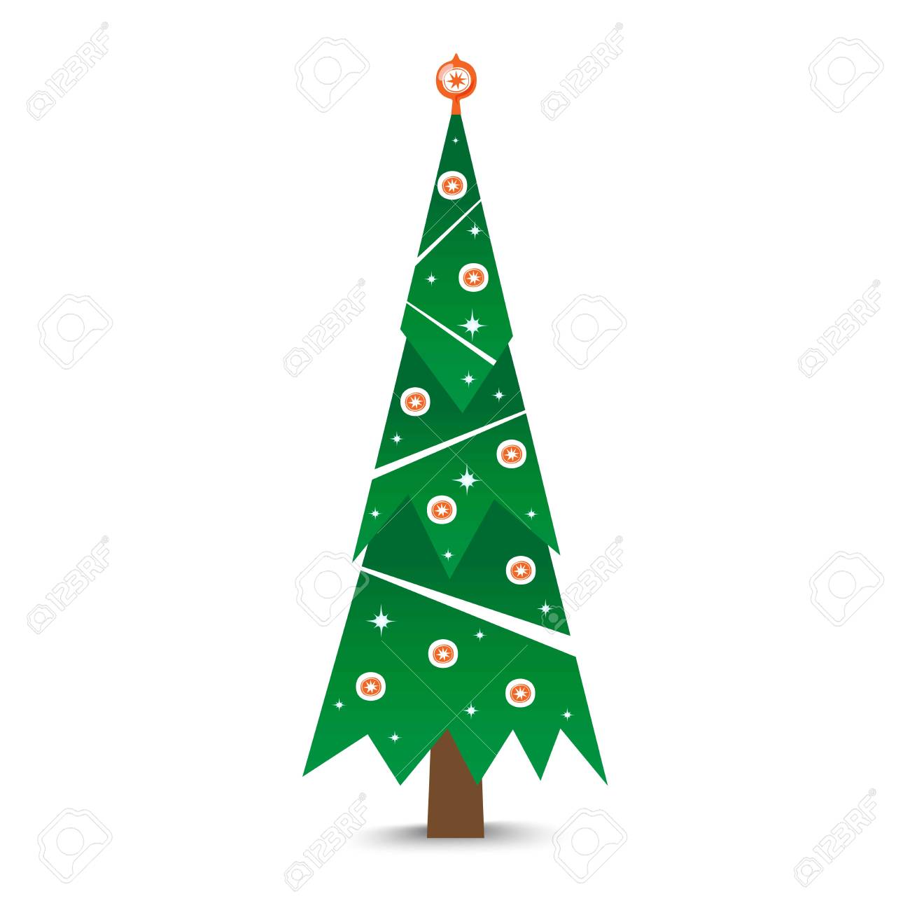 Vecteur De Larbre De Noël De Conception Ornement étoile Noël Cadeau Vacances Célébration Hiver Arbre De Noël Saison Vecteur Décoratif Arbre De Noël