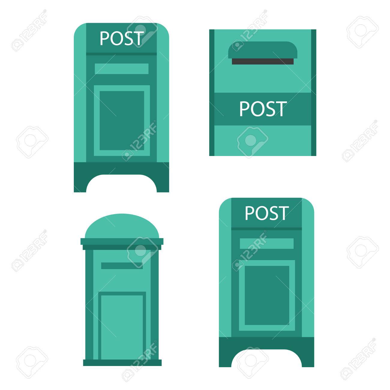 美しい農村道路脇開閉メールボックス セマフォ フラグ ベクトル イラスト 従来のコミュニケーション空郵便ポスト メール ボックス 文字メッセージは投稿メール ボックス サービス対応です のイラスト素材 ベクタ Image